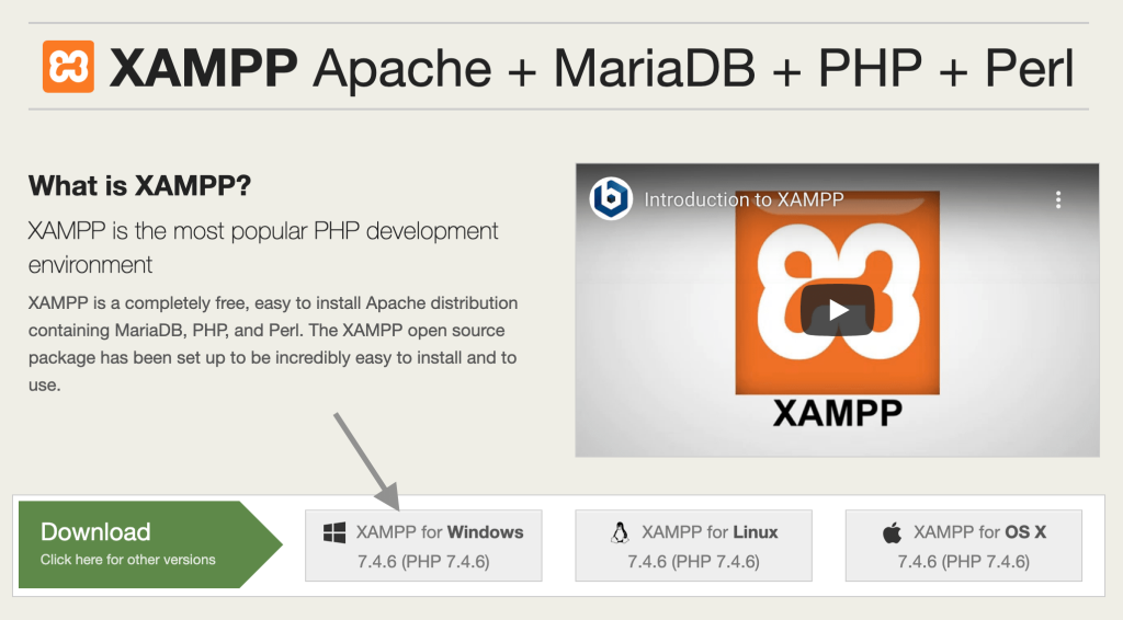 Xampp Downloading